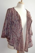 purple french bedjacket