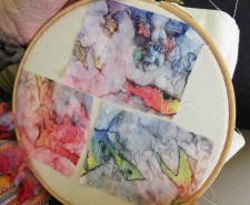 tie dye for colourful background for beading