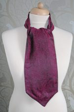 Deep Rich Raspberry Soft Drape Silk Cravat