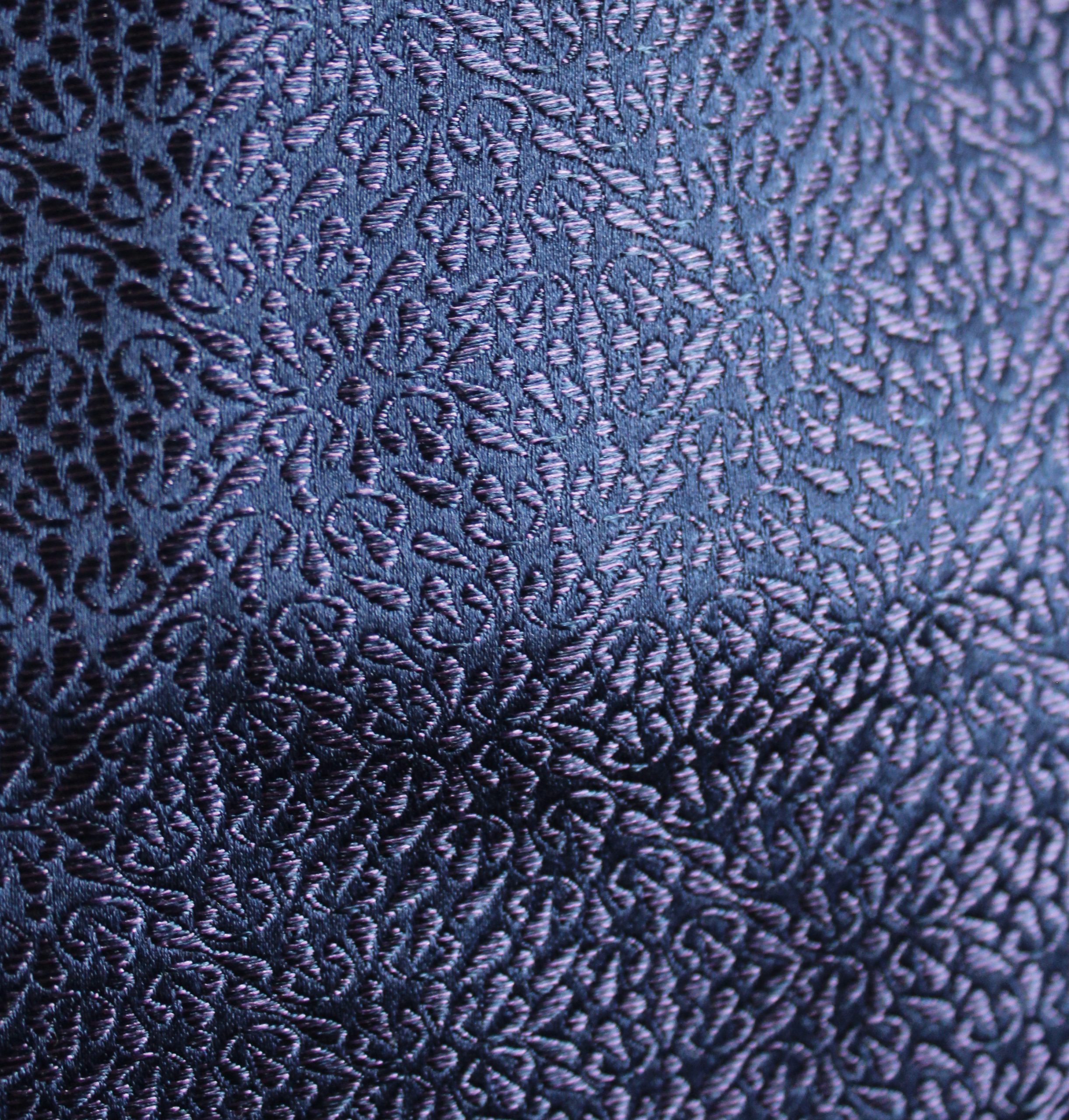 Rich Royal Blue Tiny Tiny Floral Silk Cravat - Image 2