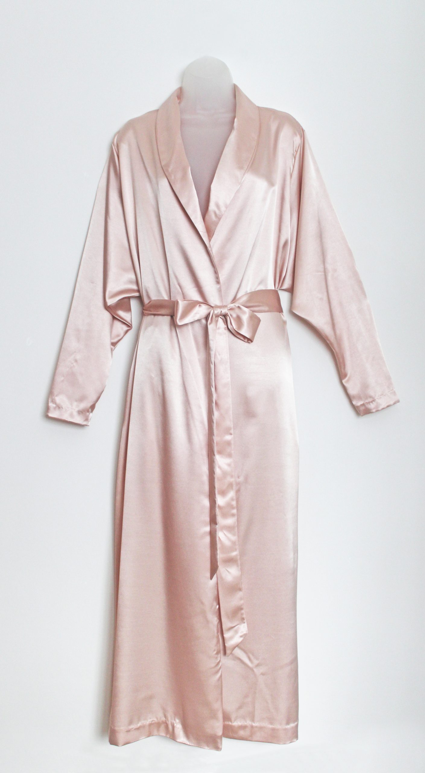 Christina-Nudey Peach Deep Dolman Sleeve Robe