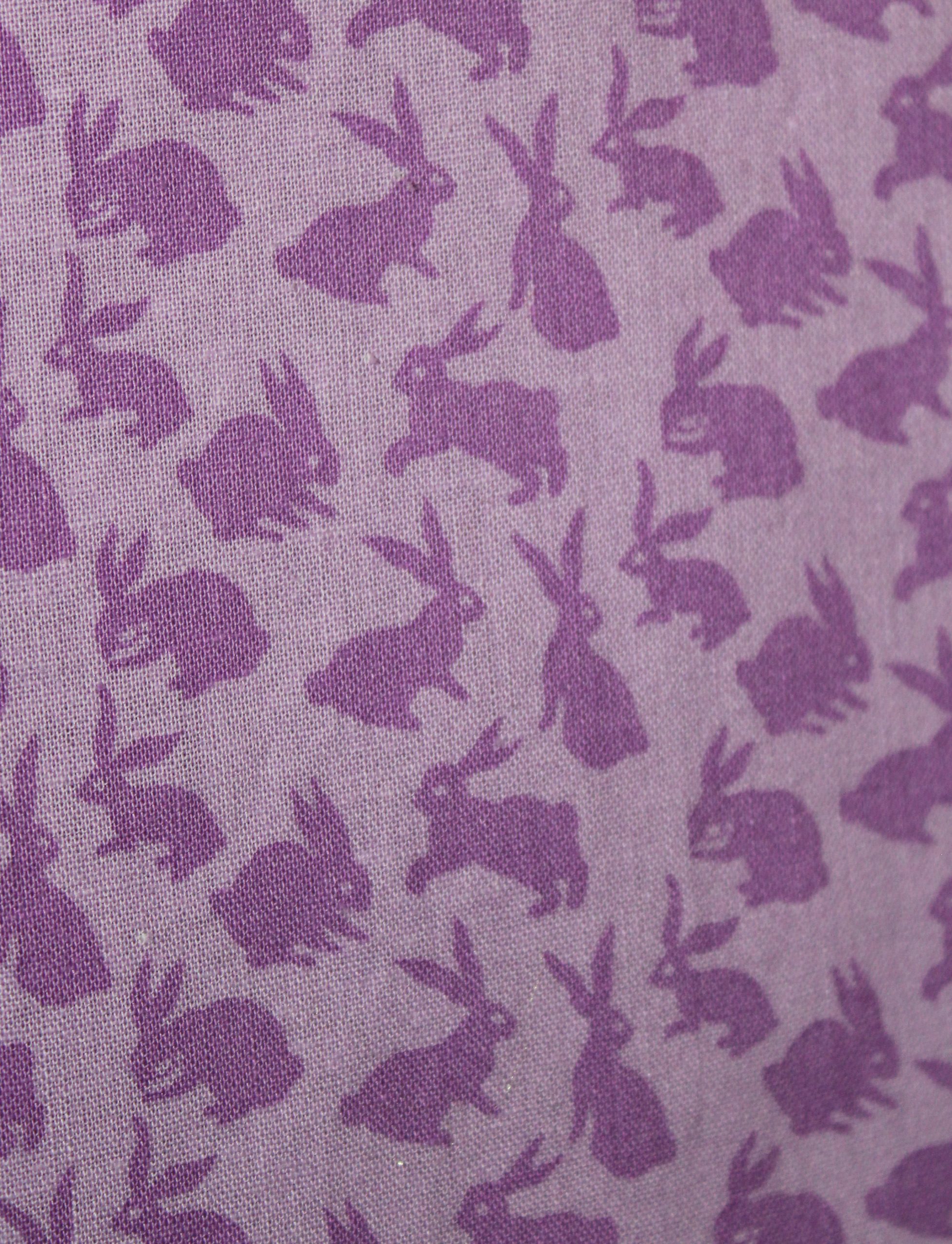 Lyn-Purple Bunnies Kimono Style Short Robe (Copy) - Image 2
