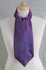 Deep Purple Soft Drape Silk Cravat