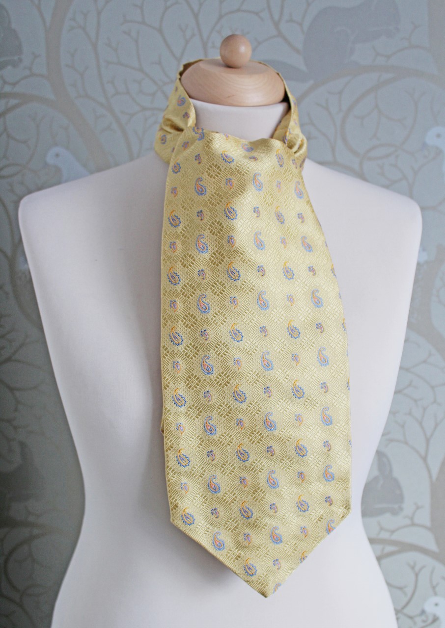 Sunshine Yellow Silk Cravat